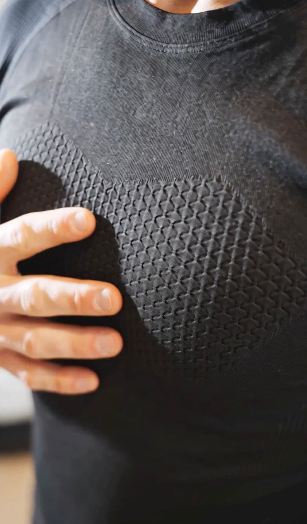 Blast'n Gear Textured Compression Shirt — Black